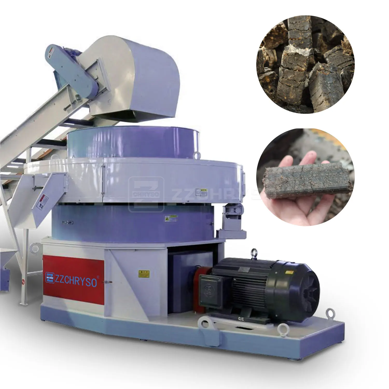 Wheat Corn Rick Straw Press Biomass Pellet Briquette Making Machine Rdf Fuel Producing Solid Waste Garbage Briquetting Machines