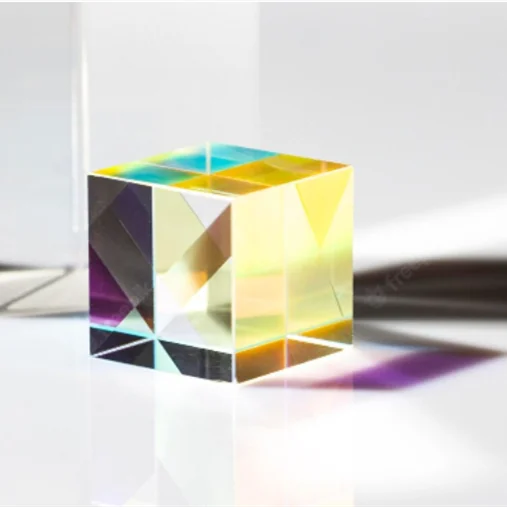Custom Manufacturer Bk7/K9 25.4X25.4Mm Optical Dispersion Beam Splitter Cube Prism For Spectrometer Experiment Prism