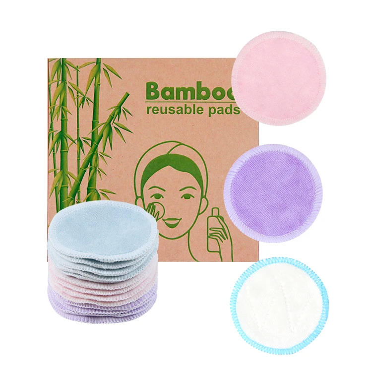 Natucare BSCI 12 PCS Reusable Cotton Cleansing Pad Face Charcoal Makeup Remover Pads Washable