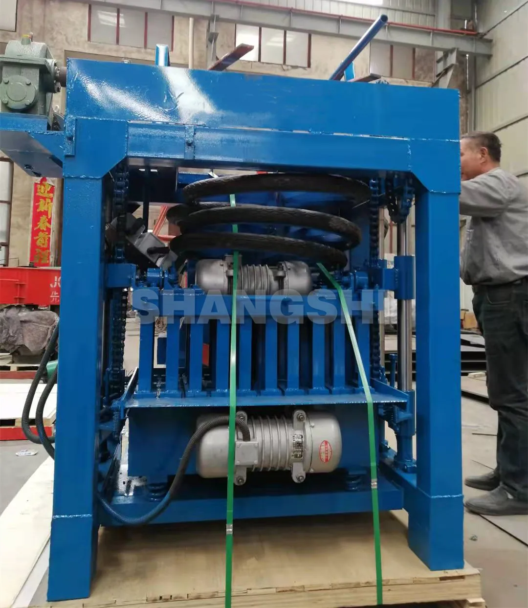 Manual QMJ4-35B Vibrating Molding hollow brick machine used block machine for sale