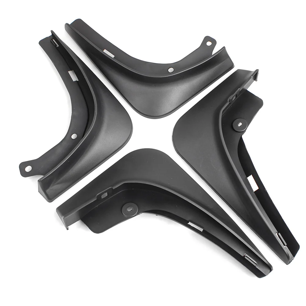 4 Pieces Auto Parts Punch free and Easy Installation Black Front and Rear Wheel mudguards for Tesla Model 3