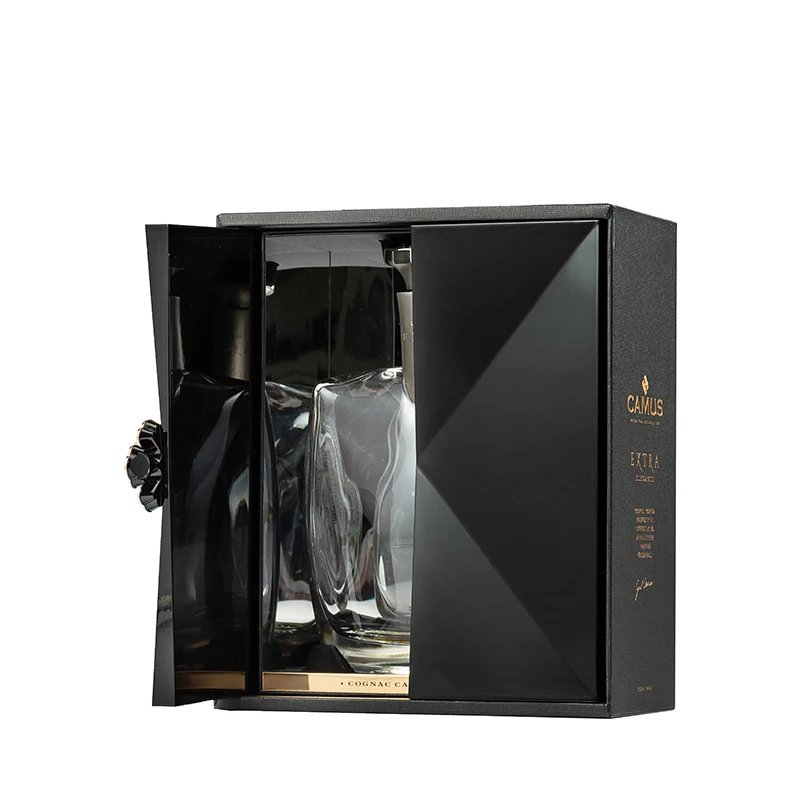  Custom High Glossy Extravagant Black Wooden Wine