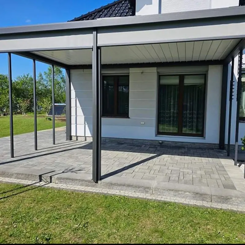 Outdoor Aluminium Gazebo Design for Restaurant Sunshading Pergola