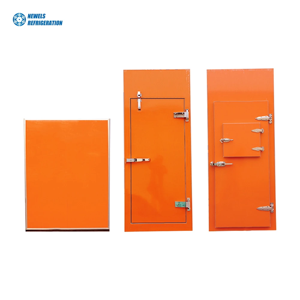 PU Insulation Material Sliding Cold Room Door Ice Storage With Pu Borad Door For Supermarket