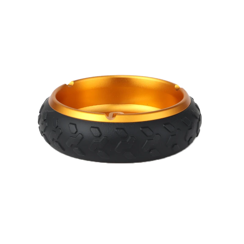 RUKIOO Tyre Unique Style Metal Shape Retro Style Wholesale Cigarette Ashtray Custom smoking Accessories