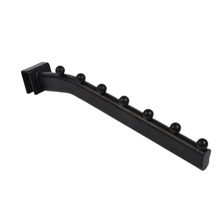 Supermarket High-quality usage cross bar black color cloth hanging hooks