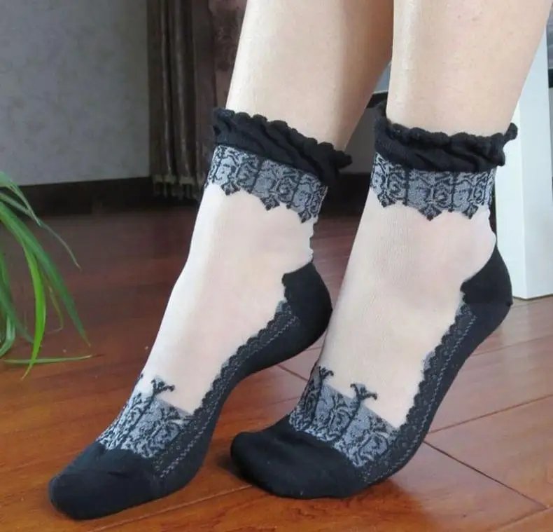wholesale Sexy Lace Women Thin Short Socks Soft Comfortable Fashion Low Cut Ankle Socks Short Summer Socks Women