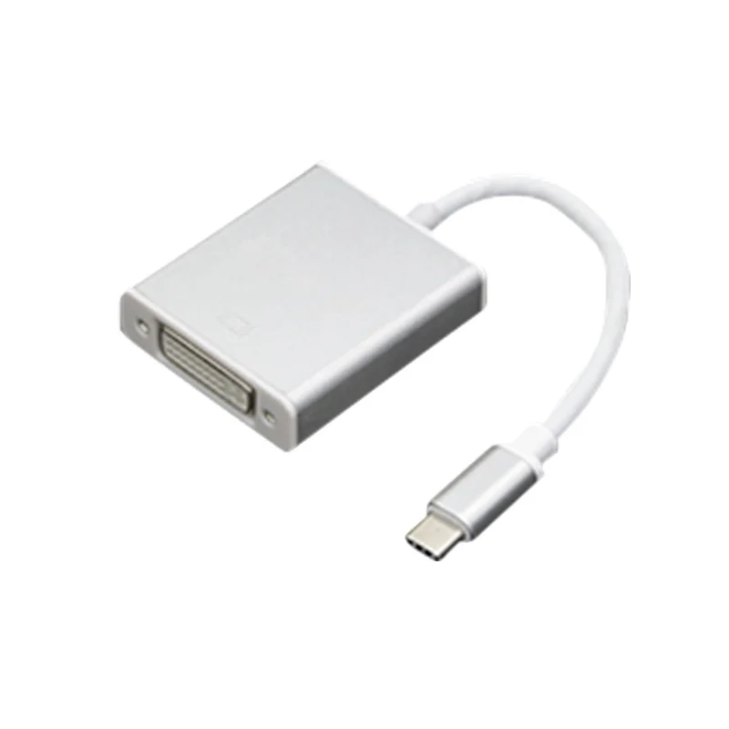
 Лидер продаж, адаптер usb-c к DVI, белый, 1,5 м, для macbook, кабель-преобразователь USB 3,1 типа C к DVI  