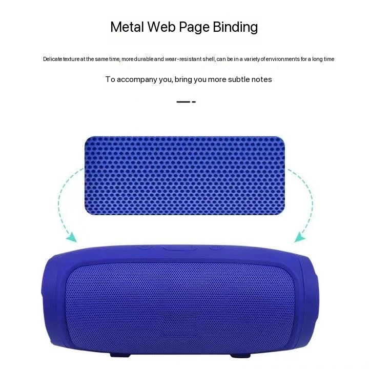Portable wireless Bluetooth speaker, small battle drum, subwoofer, home outdoor mini Bluetooth speaker