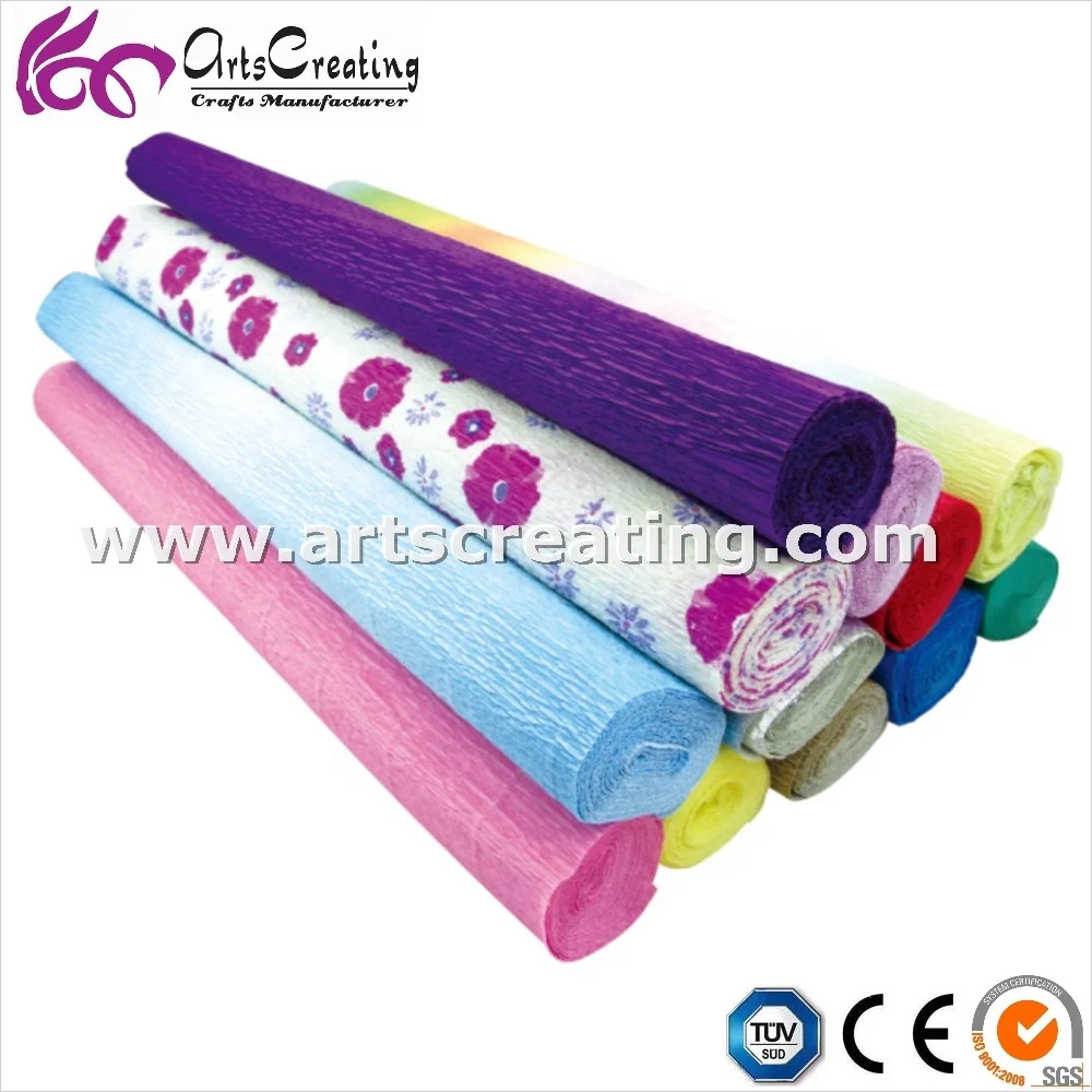 Metallic Aluminum Foil Crepe Paper for Wrapping