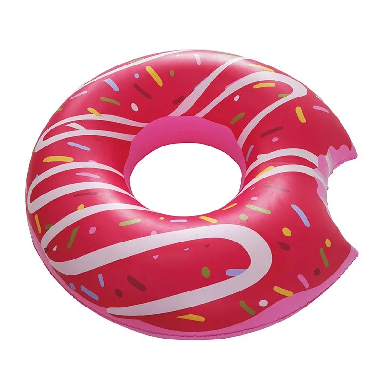 Cute Baby Doughnut Swim Ring Safe Heath Material PVC for Kids Inflatable Customized Wholesale Pool Float Circle Swimming Ring