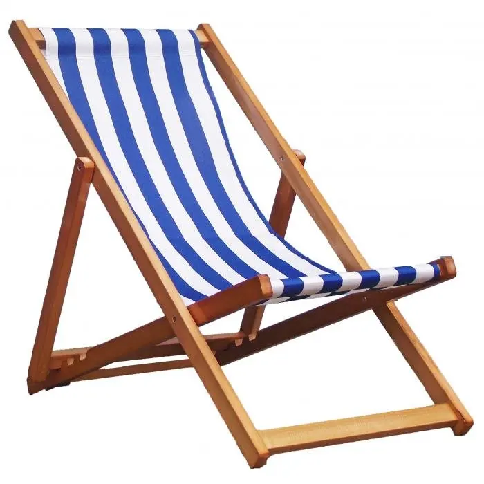 
Wooden Single Deck Chair Folding Beach Chair 