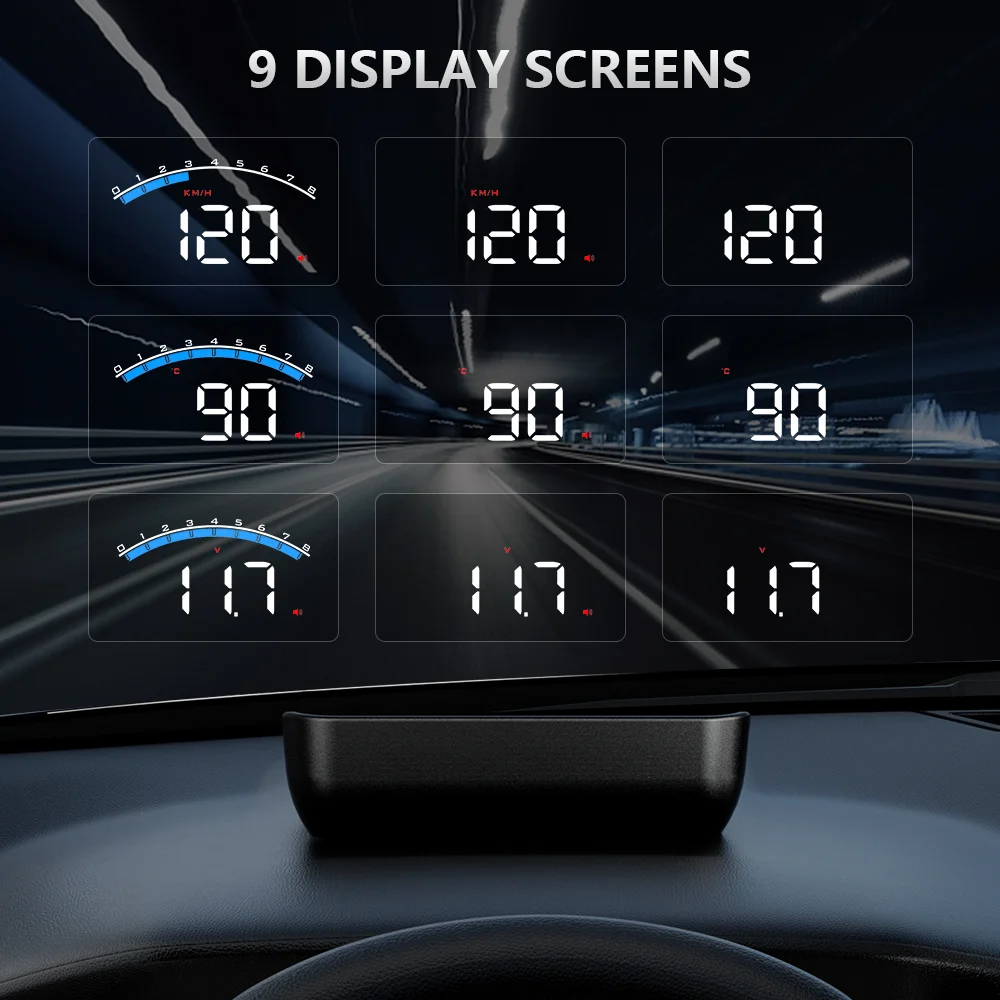 2023 WiiYii OBD2 HUD Display auto electronic car speed head up display M6s auto electronic
