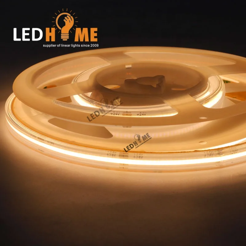 New Arrival flexible cob led strip FLW-COB-24/12480- G/R/B/Y/PK IP20 IP65 IP67