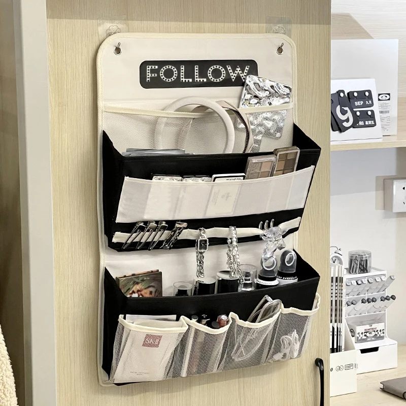 Multi-pockets Bathroom Bedroom Sundries Wall Mounted Closet Organizer Pocket Over Door Hanging Storage Bag