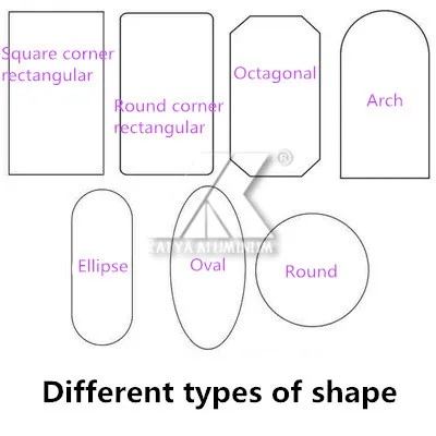 Factory Customized 6063 6061 Aluminum Hanging Wall Photo Picture Mirror Frame Powder Coating Aluminum Profile