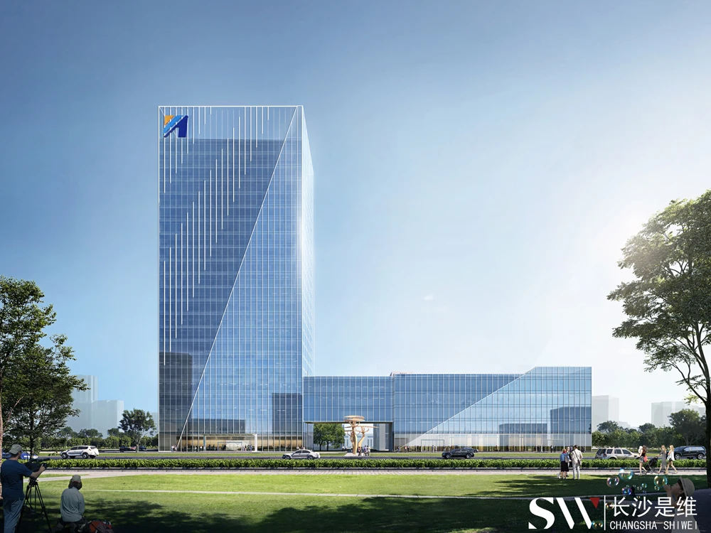 Modern Commercial Building Design for Construction & Real Estate