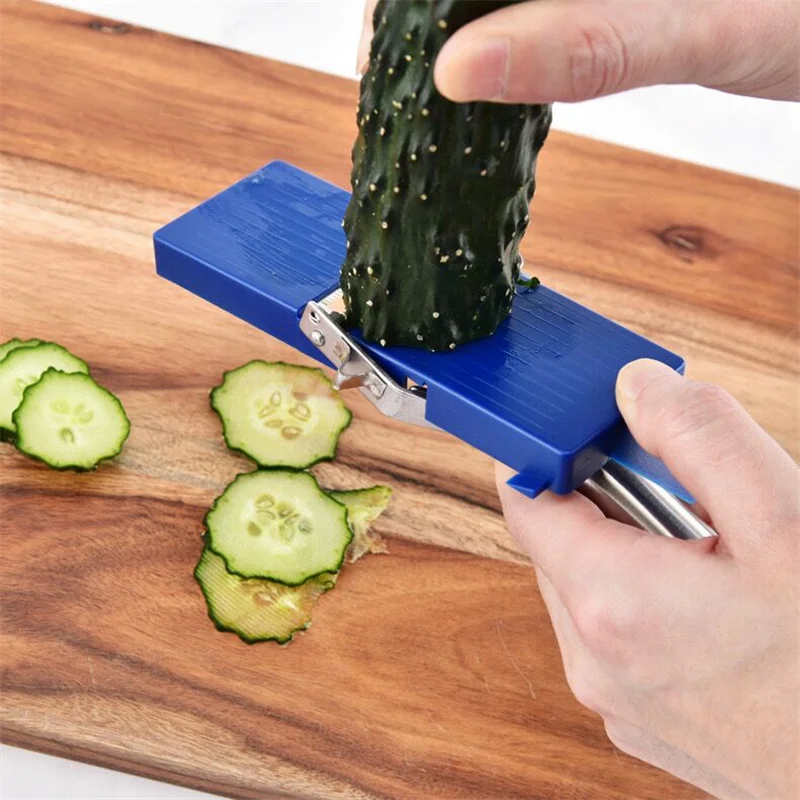 Multifunctional Kitchen Fruit and Vegetable Tools Melon Planer Combination Stainless Steel Peeler and Plastic Planing Board