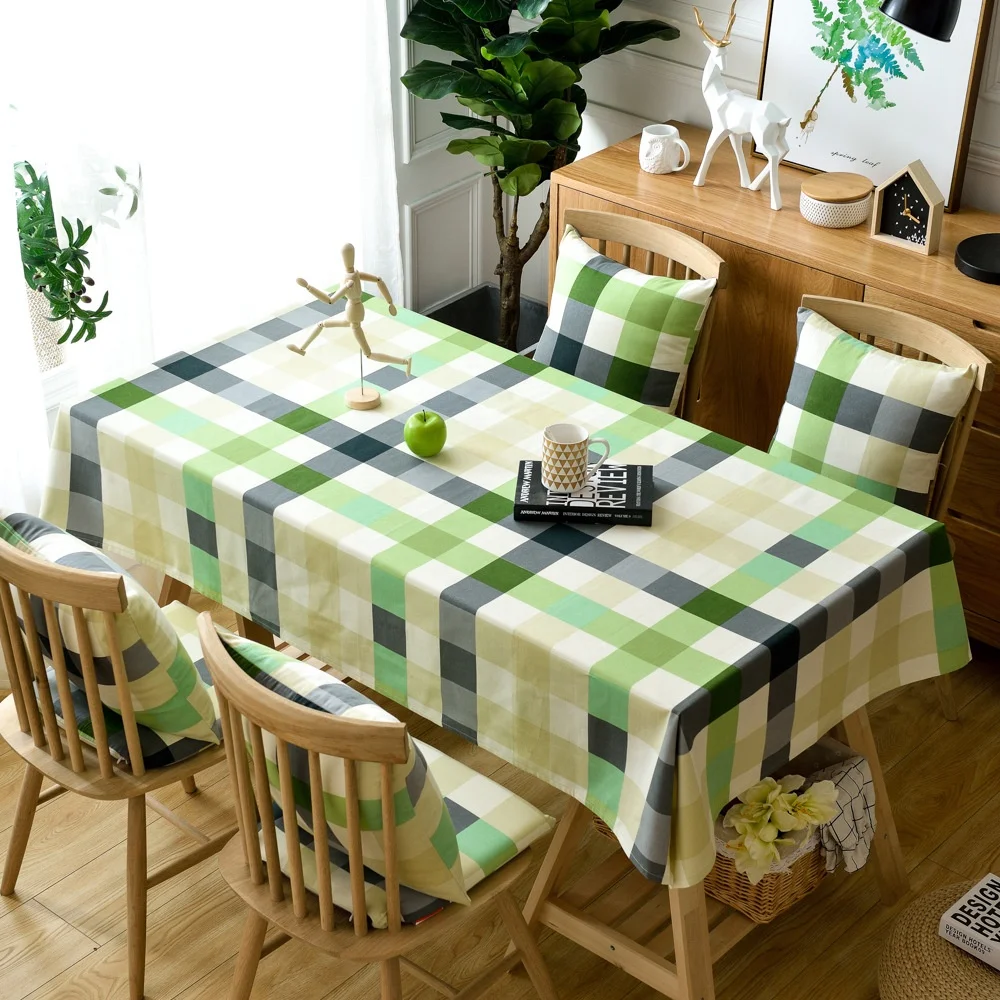 High quality Nordic cotton printing table cloth custom tea table cloth