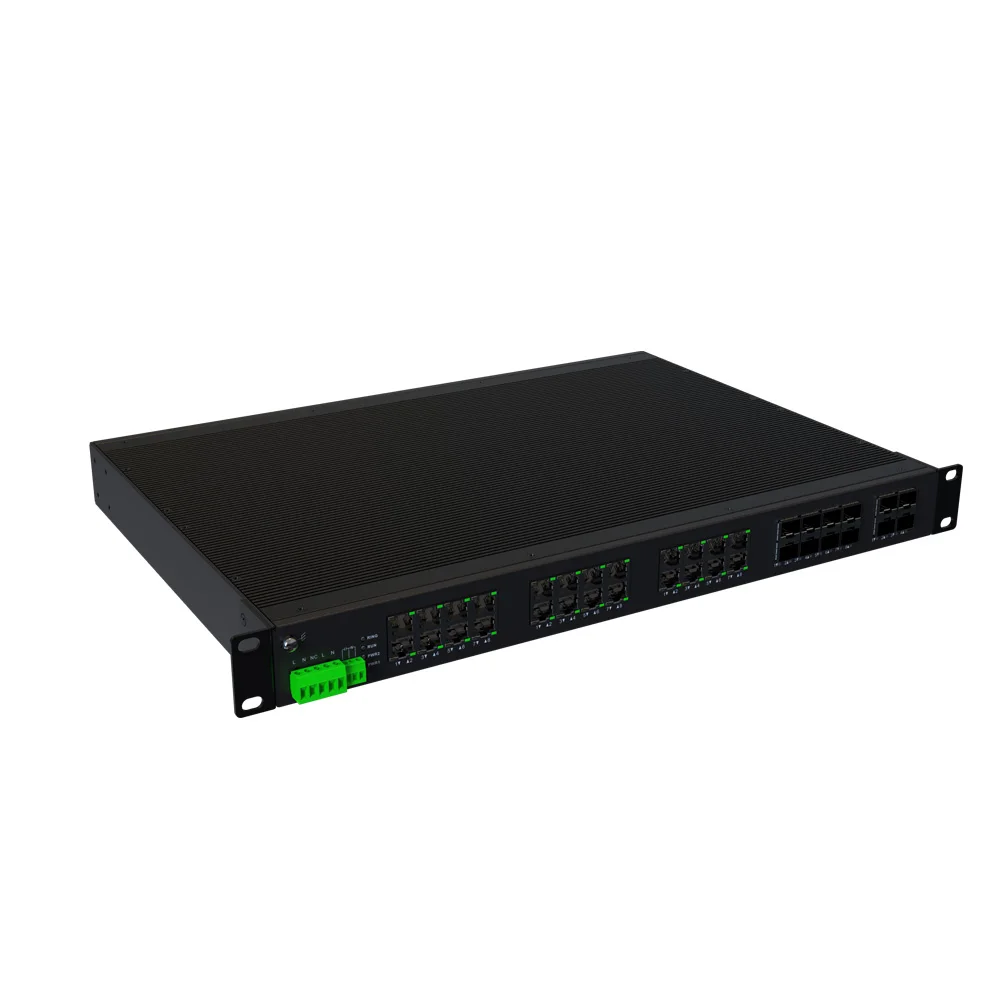 85-265VAC 8 1000M 250W Poe+ RJ45 24 SFP 36 Ports L3 Industrial Ethernet Network POE Switch