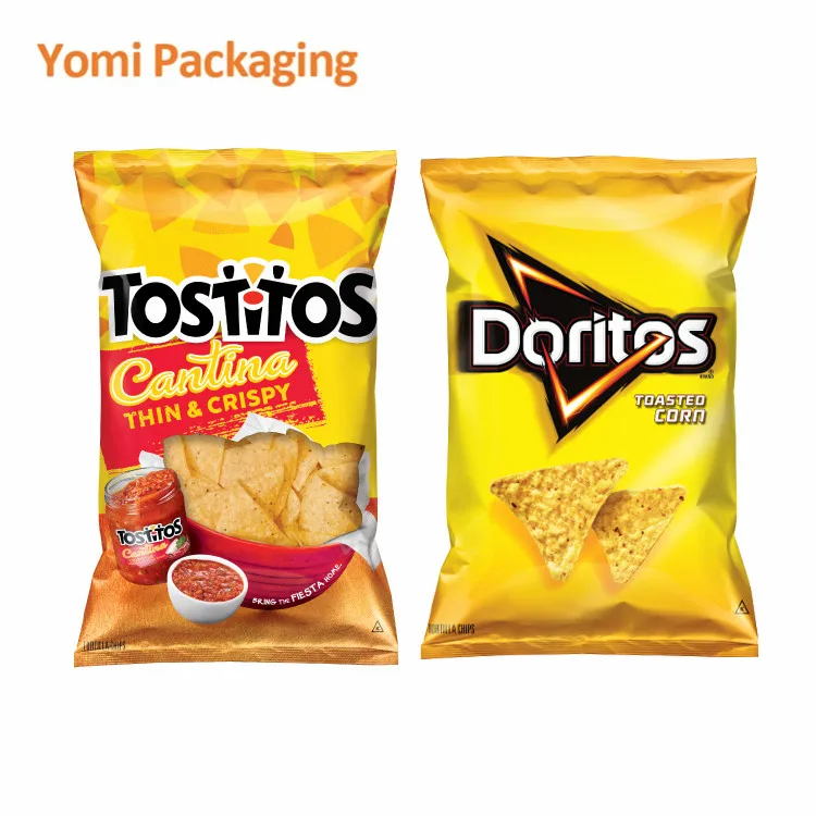 Пластиковые пакеты для упаковки пищевых закусок с логотипом на заказ