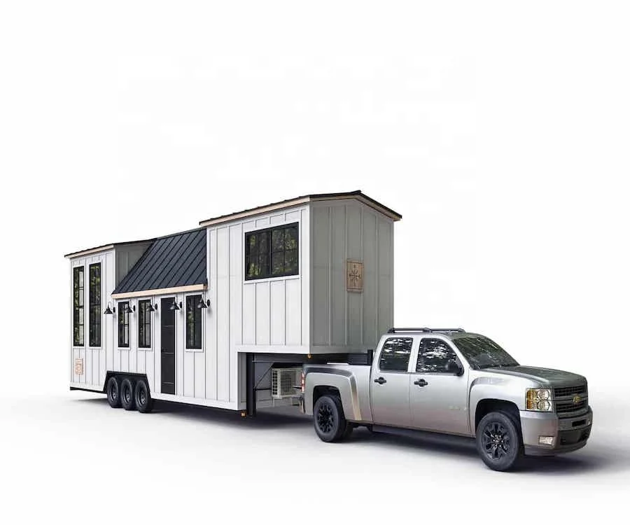 Modern Luxury Tiny Home Mobile Prefabricated Wooden House Portable Tiny Container House in Steel for Bedroom and Office Use