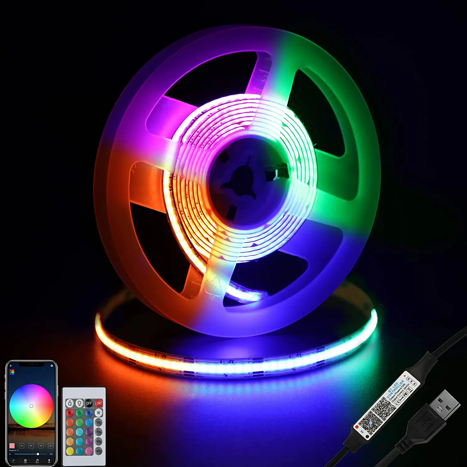 Wholesale Wifi Flex 12V 5M Outdoor 2835 5050 SMD RGB Waterproof led Smart Led Strip/Led Strip Lights/Led Light Strip