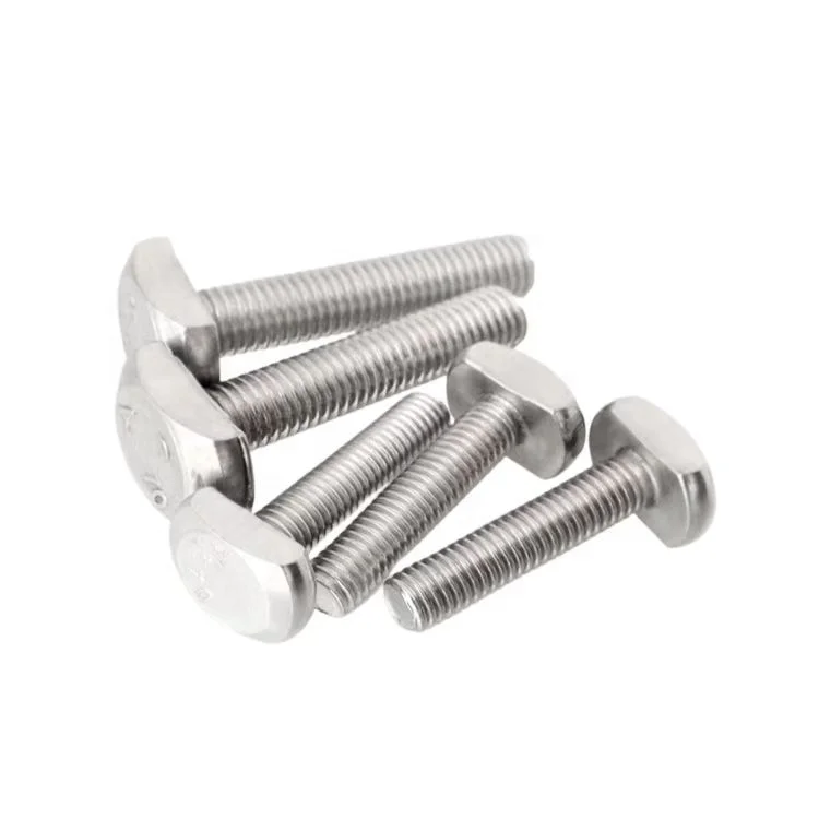 Hot Selling Hardware tools Bolts And Nuts gb/t 37 A2-70 Stainless Steel 304 T Slot Bolts GB37