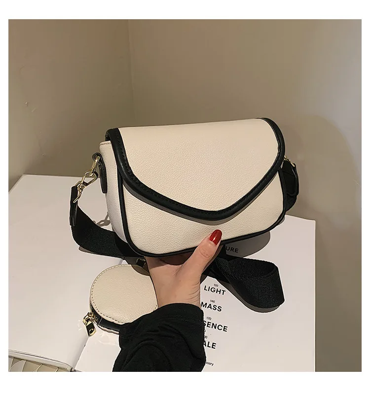 2021 New Litchi Pattern Color Matching and Advanced Sense of Retro Design Underarm Bag
