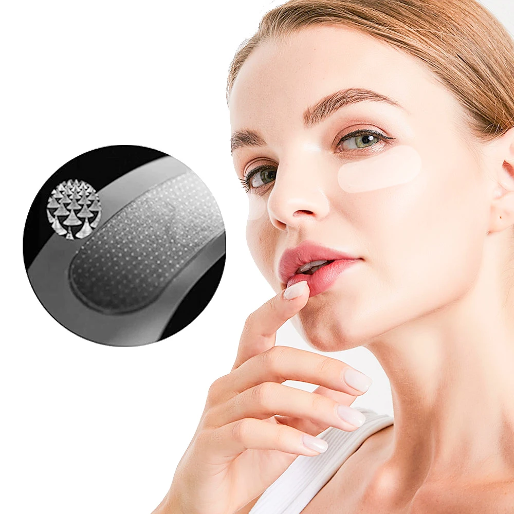 New Arrival Anti Wrinkle Soluble Microneedling Patch Under Eye Dissolving Hyaluronic Acid Microneedle Eye Mask Patches