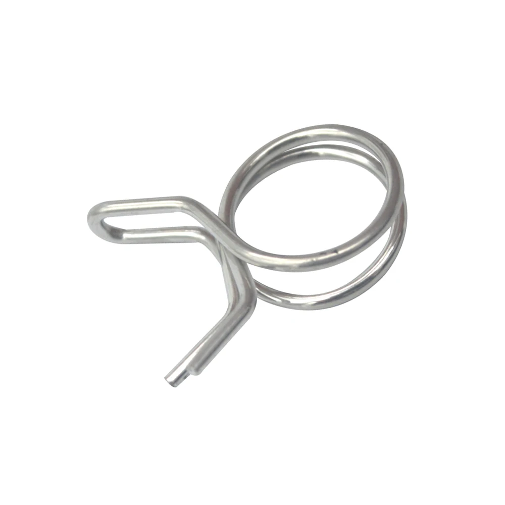 Custom Zinc Plated Double Wire Hose Tube Pipe Clamp Fuel Line Spring Clip