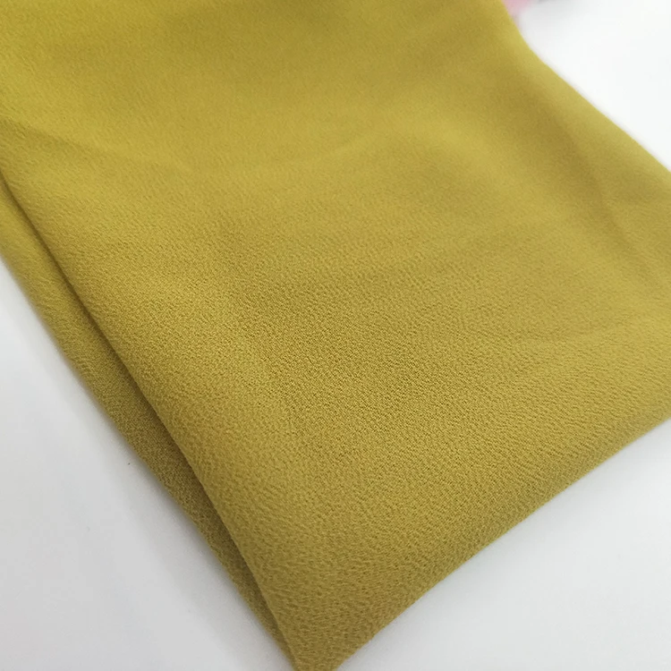 Шифоновая ткань 100% полиэстер жемчужный креп шифоновая ткань