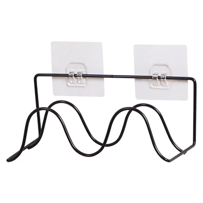 Home Double-layer Iron Bathroom Slippers Shelf Wall-mounted Shoe Storage Rack