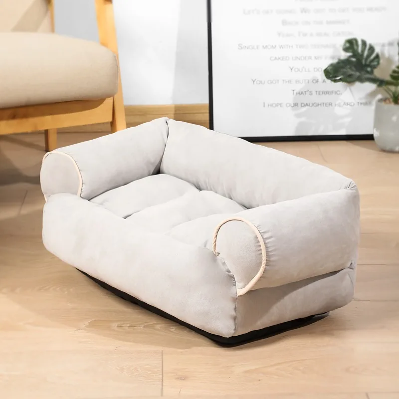 Luxury Chew Proof Soft Memory Foam Colorful Deep Sleep Calming Pet Dog Bed Sofa