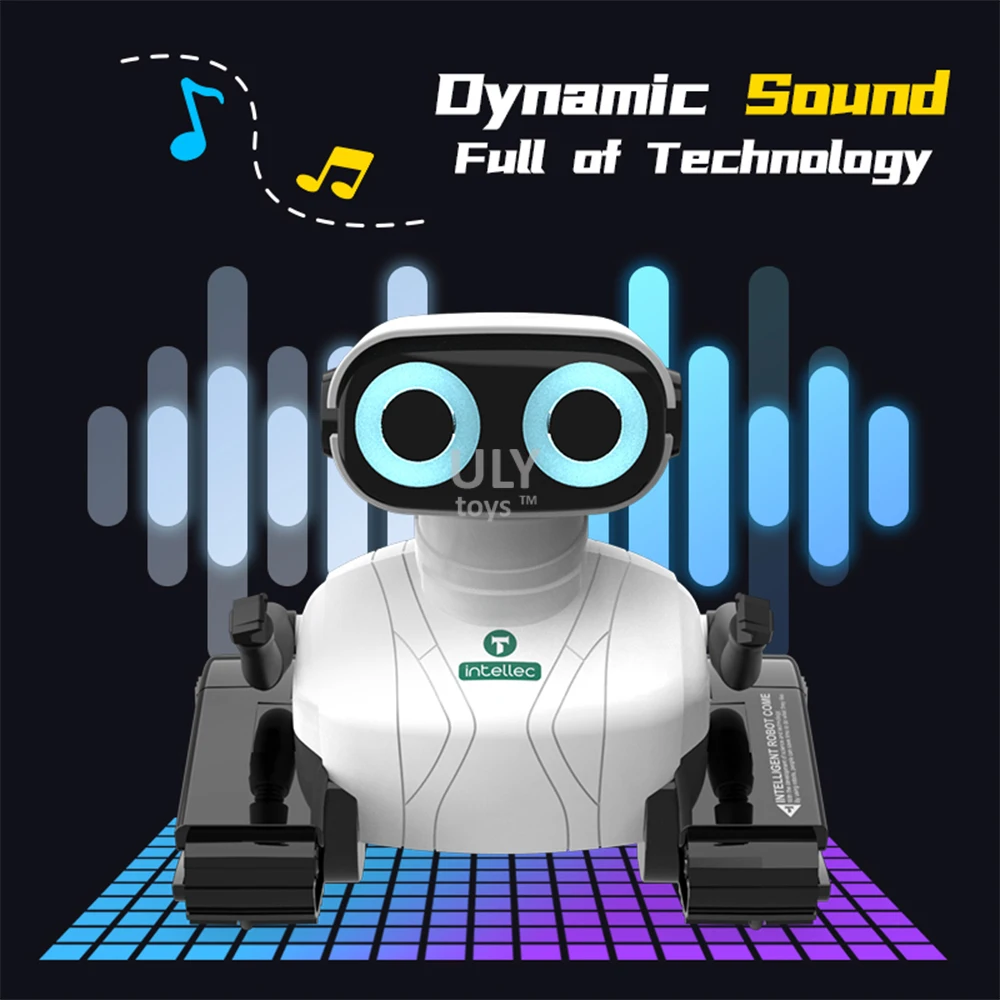 Wholesale  2.4ghz Remote Control Toy Rc Intelligent Robot With Light And Sound Rotation Auto Demo Robot For Kids Education