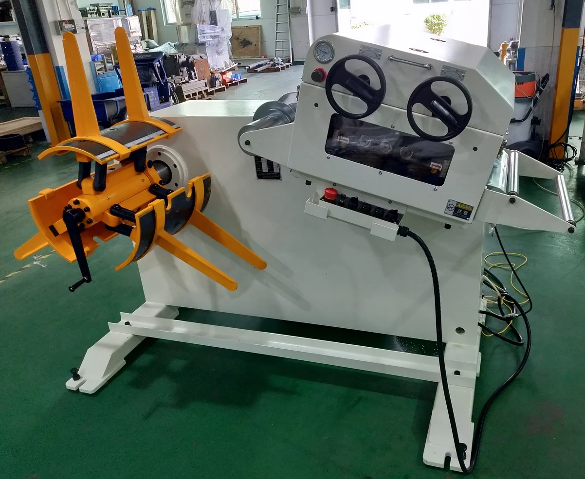 3 in 1 feeder coiler straightener uncoiler  machine metal straightening machine 2 in 1 decoiler straightener machine