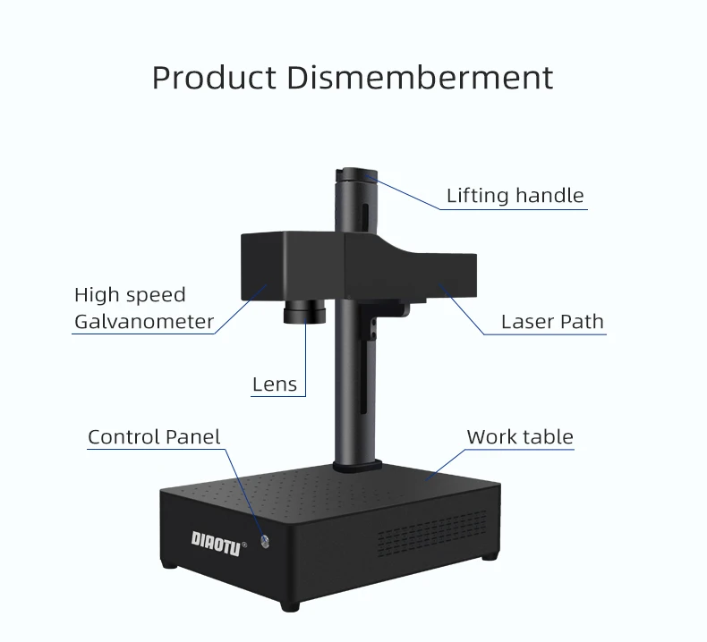 Diaotu 60W Laser Engraving Cutting Machine Metal High Quality Mini Cutting Laser Engraving Machine For Jewellery