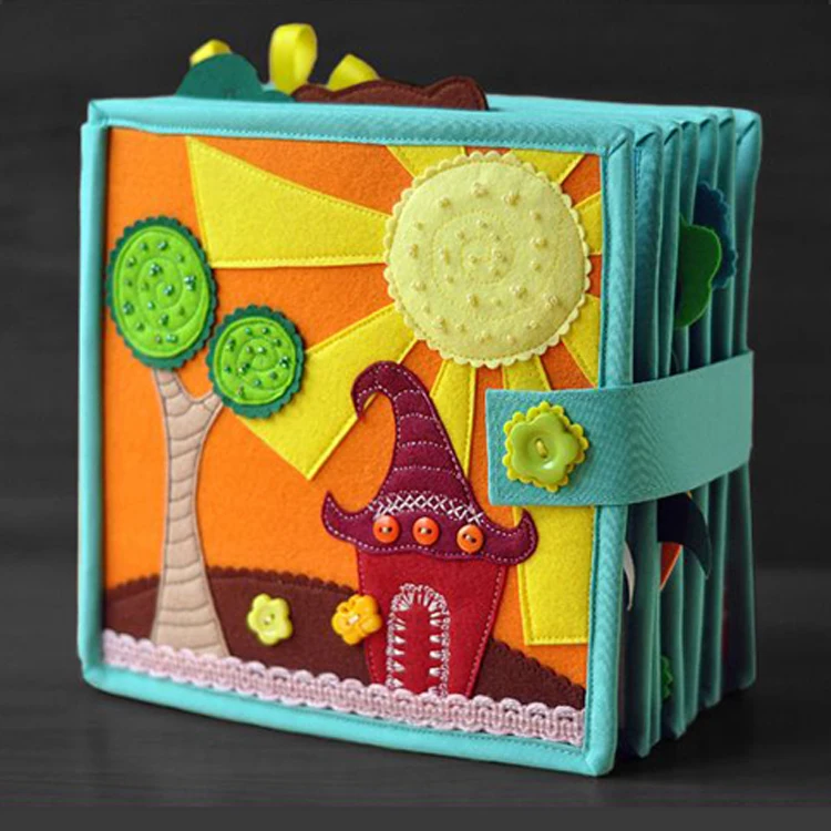 customize felt activity montessori busy book baby quiet book for child baby