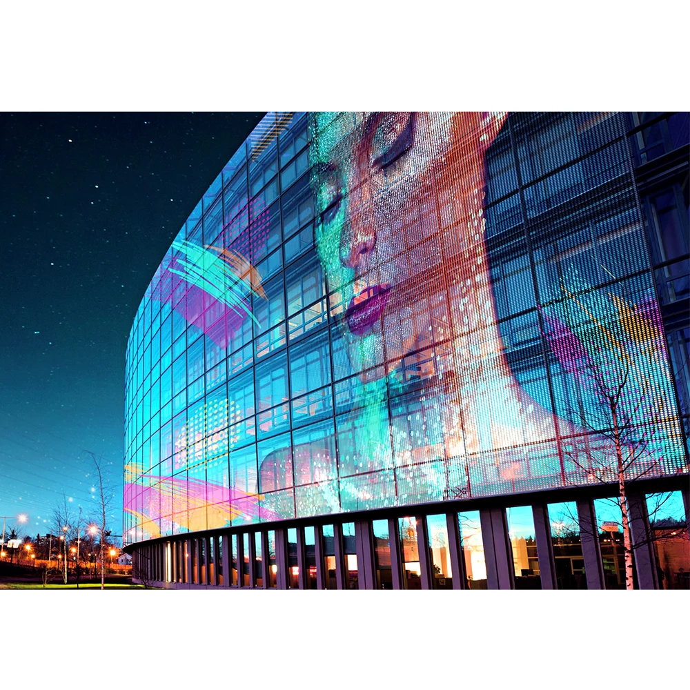 Window Outdoor Glass Transparent Led Film Display