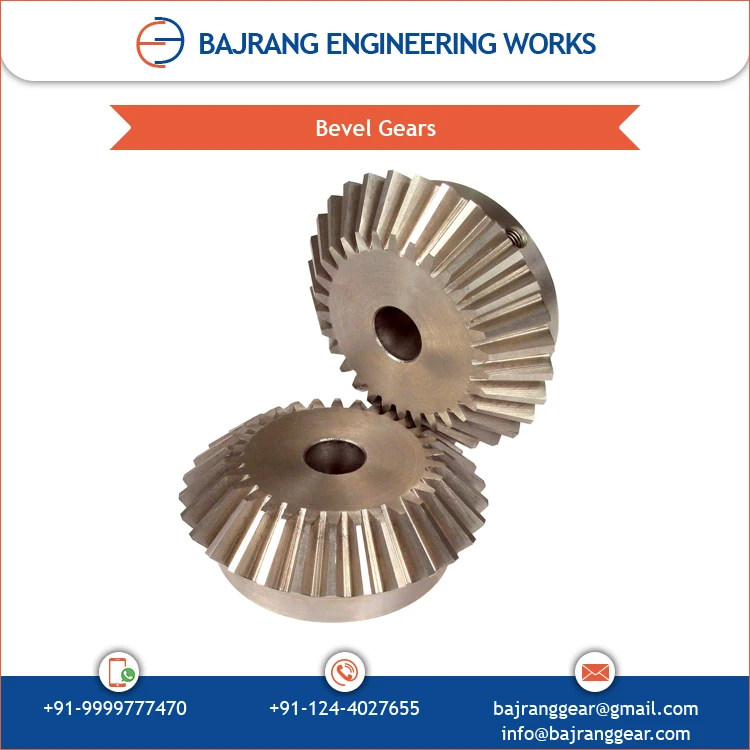 High Quality Straight and Spiral All Type Bevel Gears for Mining Industries Best Exporter From India