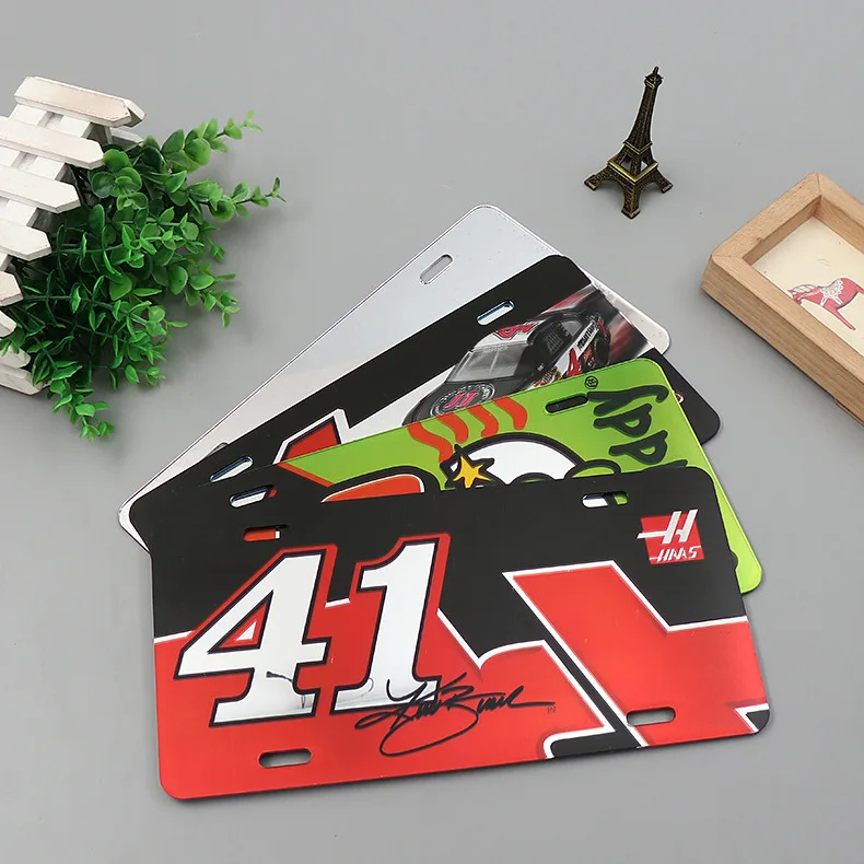 Custom High Quality Manufacturer Customized Printed Metal Tin Sign Car Number Aluminum License Plate