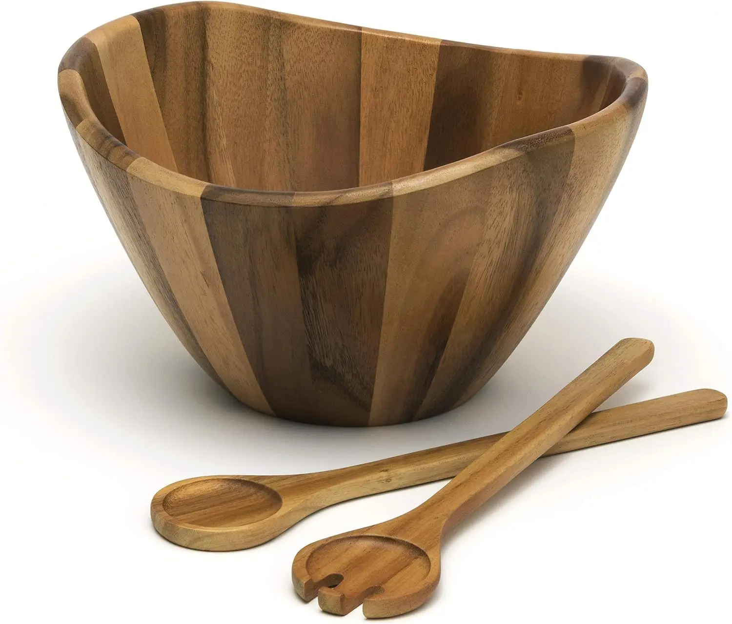 Acacia Large Wave Bowl with Servers