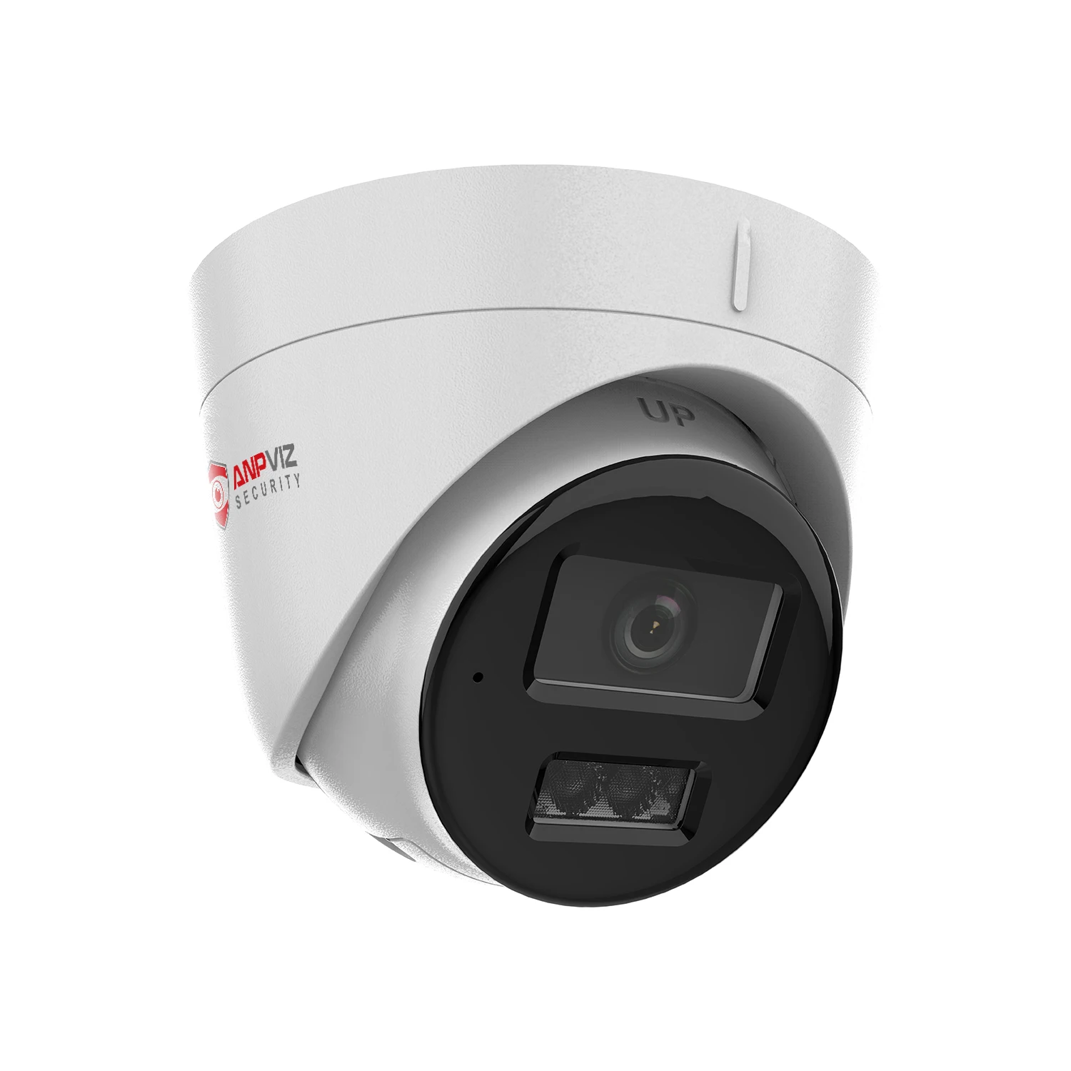 ANPVIZ 5MP POE IP Camera CCTV Turret Smart Camera IR&Color Dual-Light Human/Vehicle Detection One way audio SD card slot WDR