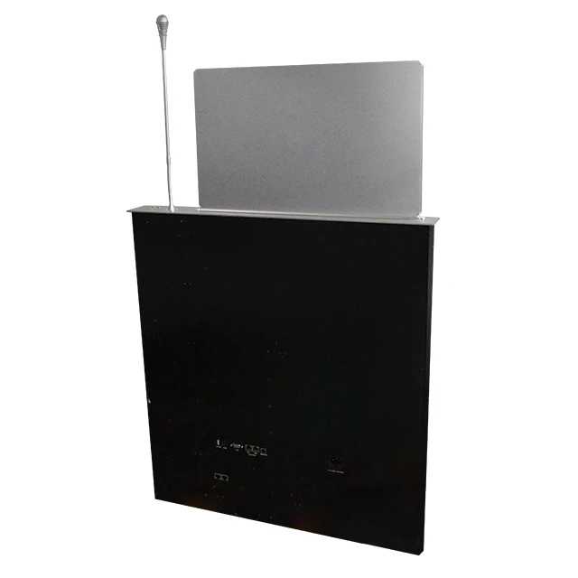 Pop up Hidden Paperless Conference System 15.6 Inch Motorized Electric Table LCD Monitor Lift Mechanism Monitor Lift with Mic