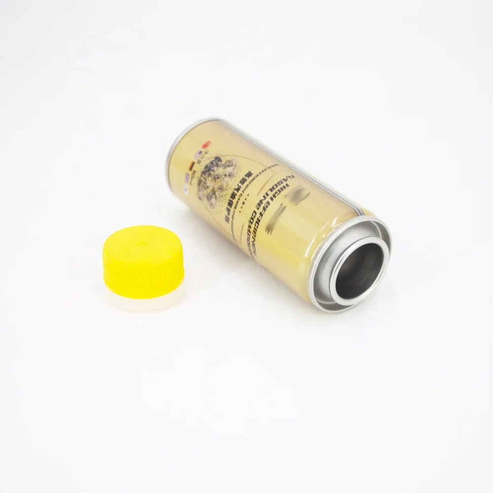 Metal tin can empty tinplate aerosol cans lubricant packaging fuel additive container
