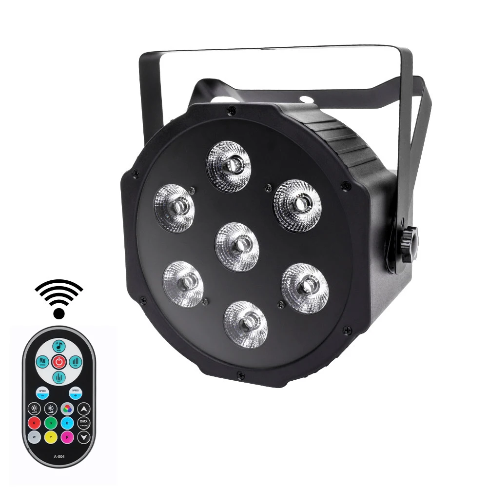 U`King 7*RGBW LED PAR For DIsco KTV Party DJ Light With Remote Control Led Stage Lights Equipment