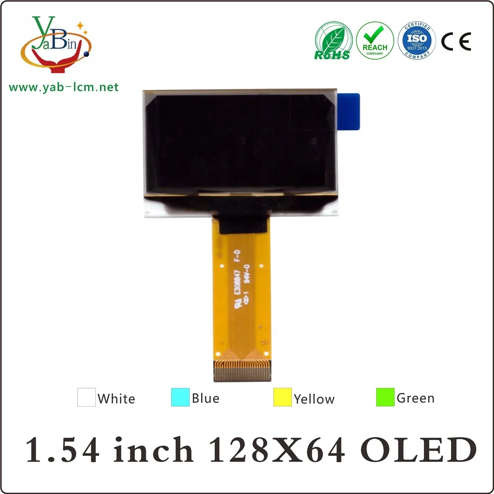 1,54 дюймов монохромный SSD1309, 8-битный 68XX/80XX одновременно 4-провод SPI, I2C интерфейс штекер типа в 24PIN 128X64 12864 Oled LCD 3,3 V