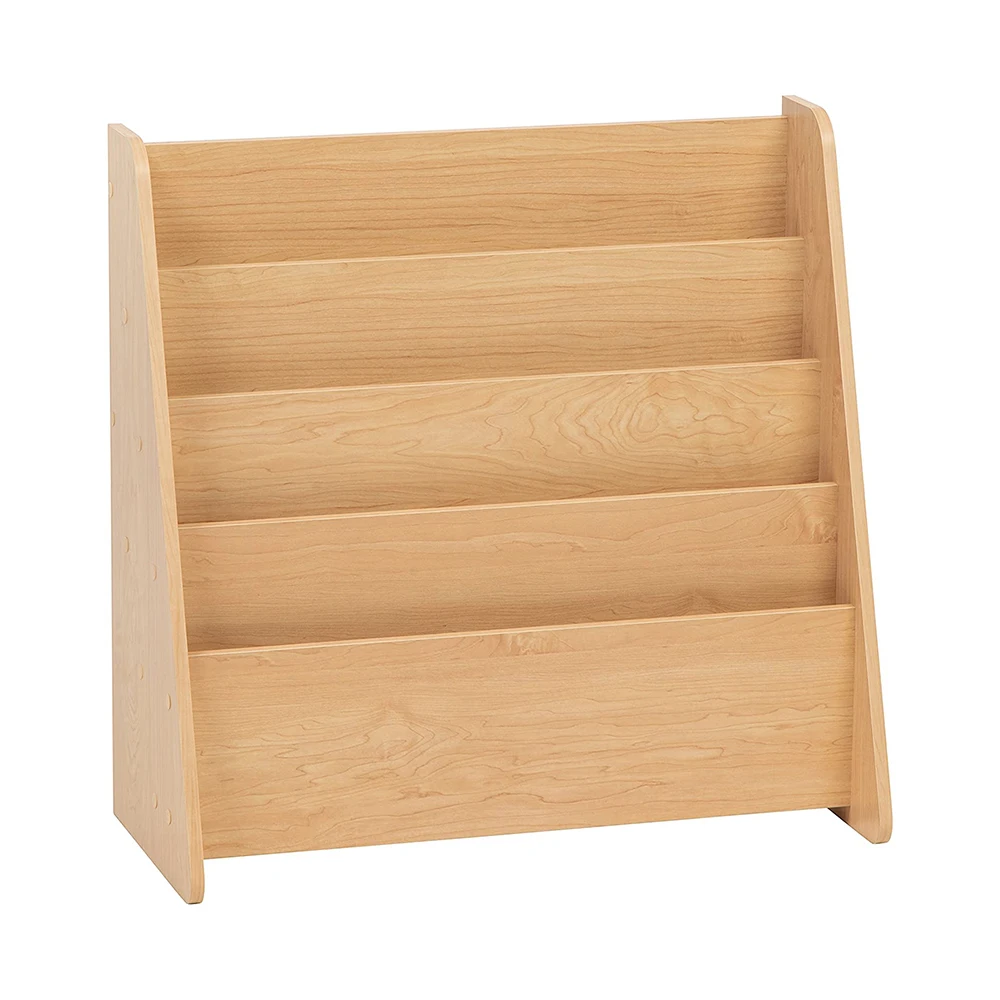 4 Tier File Holder Hanging Mail Organizer Wood Magazine Literature Rack Ladder Book Shelf