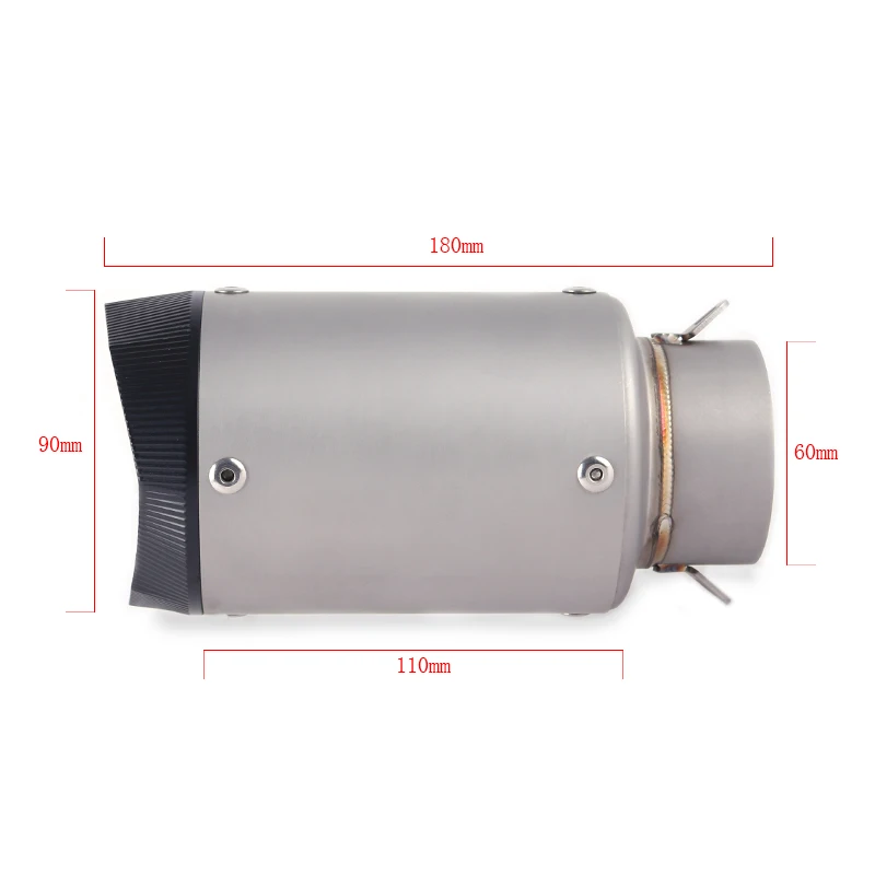 Motorcycle Exhaust Muffler Middle Link Pipe Full System Slip On For NINJA650R ninja650 Z650