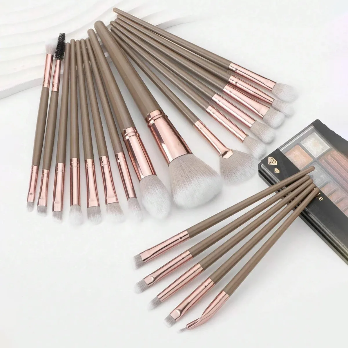 2025 professional custom logo makeup tools make up accessories women gifts 20 pcs All black makeup brush set